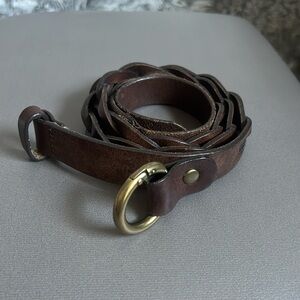 Braided Leather Belt